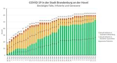 Fallzahlen unter den Bürgerinnen und Bürgern der Stadt Brandenburg an der Havel