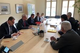 OB-Gespräch mit Infrastrukturminister zum Ersatzneubau der Brücke am Altstadt Bahnhof