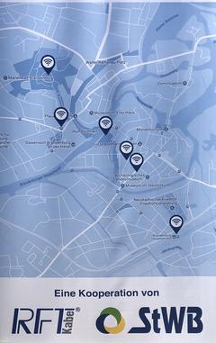 Aktuell gibt es sechs WLAN Hotspots in Brandenburg an der Havel