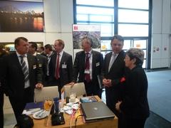 IHK-Präsident (links) und Oberbürgermeisterin im Gespräch