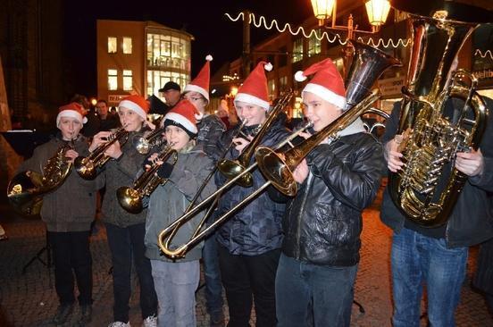Beim Weihnachtskonzert mit dabei: Das BlechLabor der Musikschule "Vicco von Bülow".