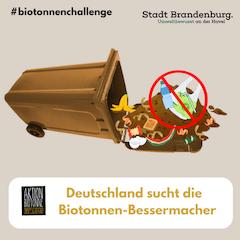 Plakat zum Biomüll trennen