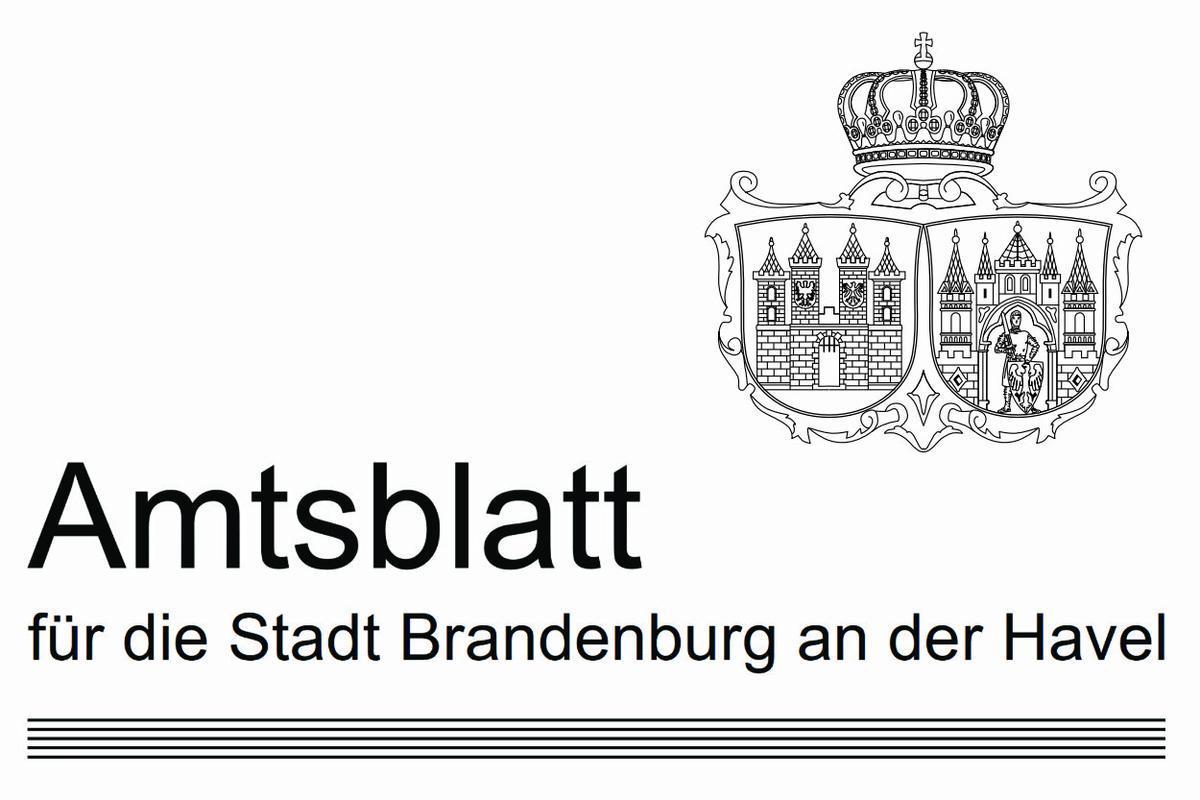 Amtsblatt Nummer 22/2023 Erschienen - Stadt Brandenburg An Der Havel