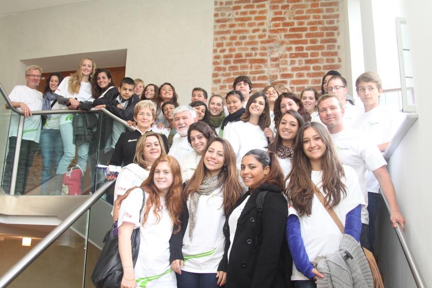 Besuch aus Ra´anana Jugendliche im Rathaus