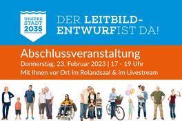 Plakat zum Leitbild-Entwurf