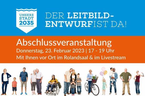 Plakat zum Leitbild-Entwurf