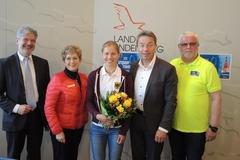 v.l.n.r.: Ralf Holzschuher, Dietlind Tiemann, Fini Sturm, Günter Baaske, Hartmut Duif (Quelle: MBJS)