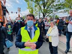 Brücke 20. Jahrestag am Altstädtischen Bahnhof ist nun Geschichte