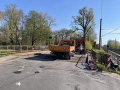 Reparaturarbeiten an der Plane Brücke