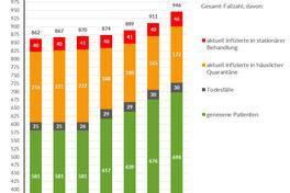 Corona-Wochengrafiken des Gesundheitsamtes