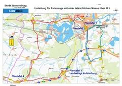 Übersichtsplan mit Darstellung der Umleitung für Autofahrer